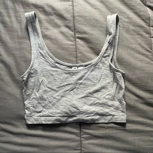 H&M grey size xs tank top crop top